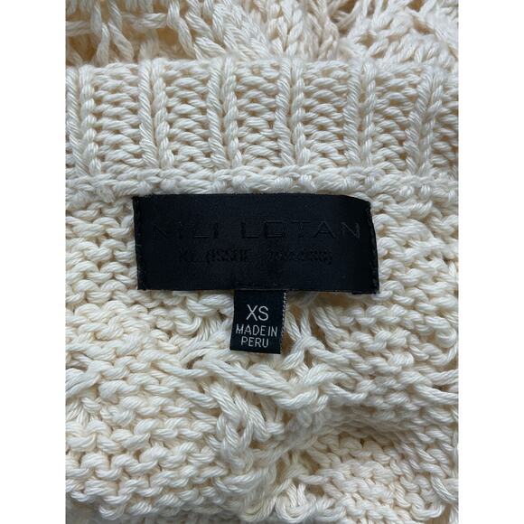 Nili Lotan Cable Knit Ivory Sweater - Size XS - Picture 4 of 5